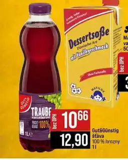 Jip Gut&Günstig šťáva 100% hrozny nabídka