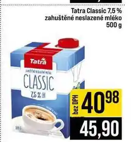 Jip Tatra Classic 7,5% zahuštěné neslazené mléko nabídka