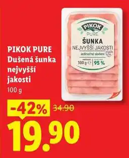 Lidl PIKOK PURE Dušená šunka nejvyšší jakosti nabídka