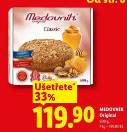 Lidl MEDOVNÍK Original nabídka