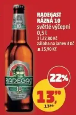 Penny Market Radegast Rázná 10 světlé výčepní nabídka