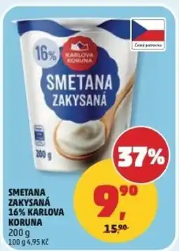 Penny Market Karlová koruna smetana zakysaná 16% nabídka