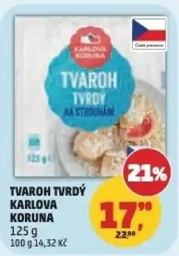 Penny Market Tvaroh tvrdý karlova koruna nabídka