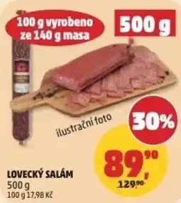 Penny Market Lovecký salám nabídka