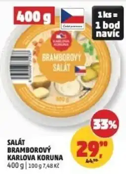 Penny Market Karlová Koruna bramborový salát nabídka