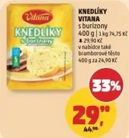 Penny Market Vitana knedlíky s buriony nabídka