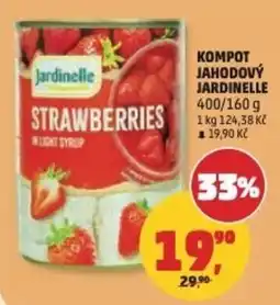 Penny Market Jardinelle strawberries in light syrup nabídka