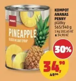 Penny Market Penny pineapple plátky nabídka