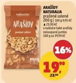 Penny Market Naturalia arašidy pražené solené nabídka
