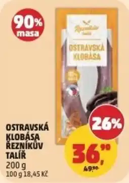 Penny Market Ostravská klobása řezníkův talíř nabídka