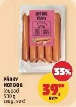 Penny Market Párky hot dog loupací nabídka