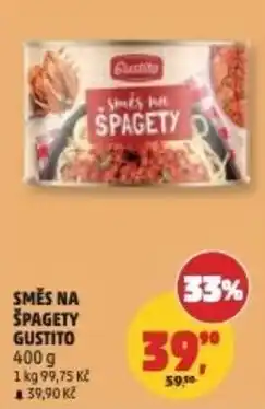 Penny Market Gustito směs na špagety nabídka
