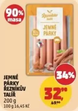 Penny Market Reznikov Talíř Jemné Párky nabídka
