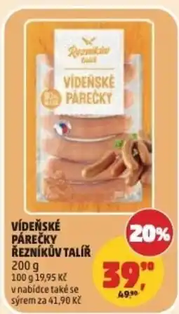 Penny Market Reznikové talíř vídeňské párečky nabídka