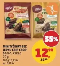Penny Market Crip Crop minityčinky bez lepku banán kakao nabídka