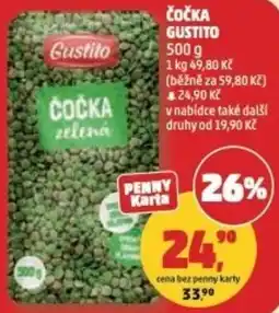 Penny Market Gustito čočka zelená nabídka