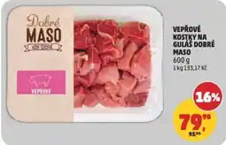 Penny Market Dobré Maso Vepřové kostky na guláš nabídka