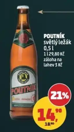 Penny Market Poutník světlý ležák nabídka