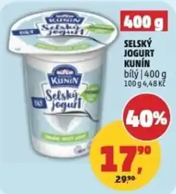 Penny Market Kunin Selský jogurt nabídka