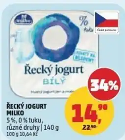 Penny Market Milko Řecký jogurt bílý nabídka