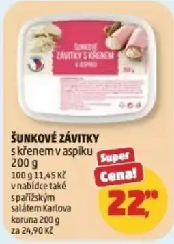 Penny Market Šunkové závity s křenem v aspiku nabídka
