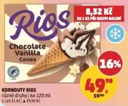 Penny Market Rios Chocolate Vanilla Cones nabídka