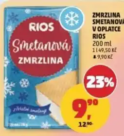 Penny Market Rios smetanová zmrzlina nabídka