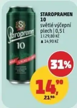 Penny Market Staropramen 10 světlé výčepní nabídka