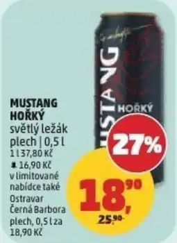 Penny Market Mustang hořký nabídka