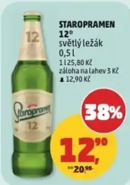 Penny Market Staropramen 12* světlý ležák nabídka