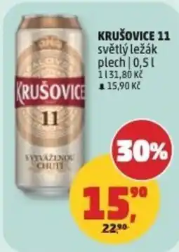 Penny Market Krušovice 11 světlý ležák nabídka