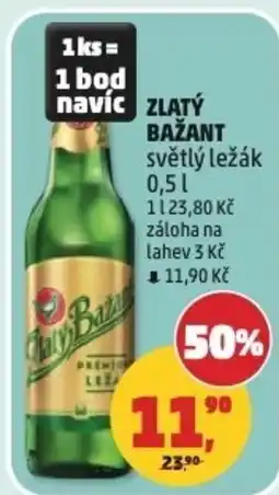 Penny Market Zlatý Bažant světlý ležák nabídka