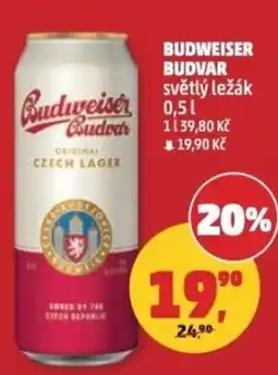 Penny Market Budweiser Budvar světlý ležák nabídka