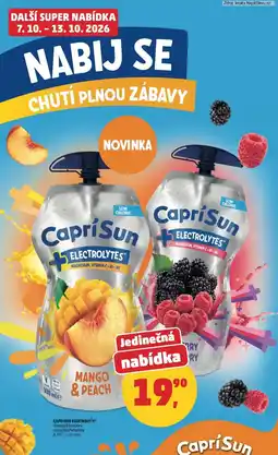Penny Market CapriSun Electrolytes Mango & Peach nabídka