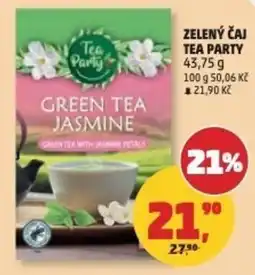 Penny Market Tea Party green tea jasmine nabídka