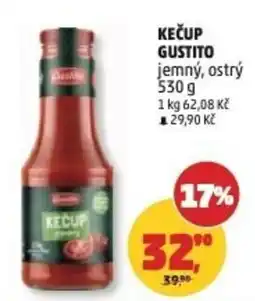 Penny Market Gustito kečup jemný ostrý nabídka