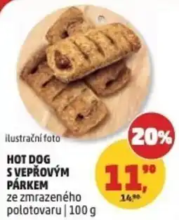 Penny Market Hot Dog s vepřovým pářkem nabídka