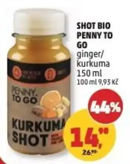 Penny Market Penny to go kurkuma shot nabídka