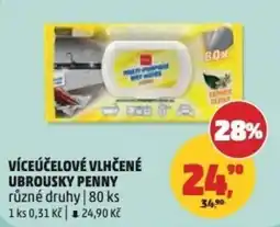 Penny Market Penny víceúčelové vlhčené ubrousky nabídka