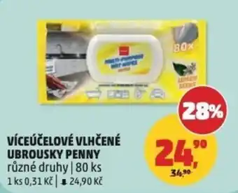 Penny Market Penny víceúčelové vlhčené ubrousky nabídka