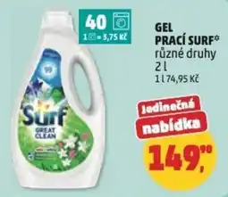 Penny Market Surf gel prací nabídka