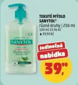 Penny Market Sanytol tekuté mýdlo nabídka