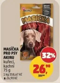 Penny Market Akinu masička pro psy kuřecí, kachní nabídka