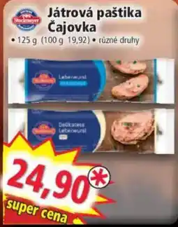 Norma Stockmeyer játrová paštika čajovka nabídka
