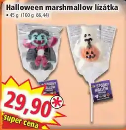 Norma Halloween marshmallow lízátko nabídka