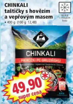 Norma Chinkali taštičky s hovězím a vepřovým masem nabídka