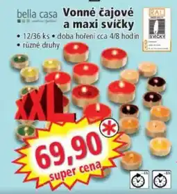 Norma bella casa Vonné čajové a maxi svíčky nabídka