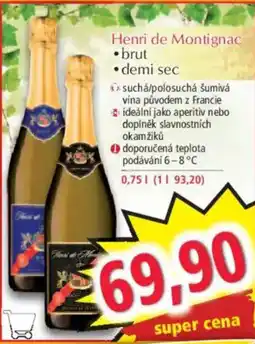 Norma Henri de Montignac brut demi sec nabídka