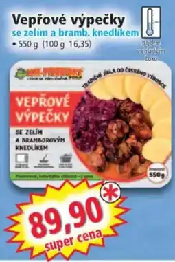 Norma Kis-Pocket vepřové výpěčky se zelím a bramborovým knedlíkem nabídka