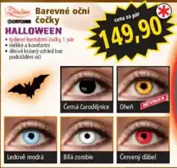 Norma Ortona barevné oční čočky halloween nabídka